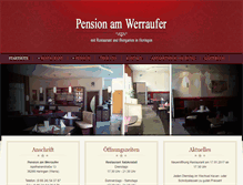 Tablet Screenshot of pension-am-werraufer.de